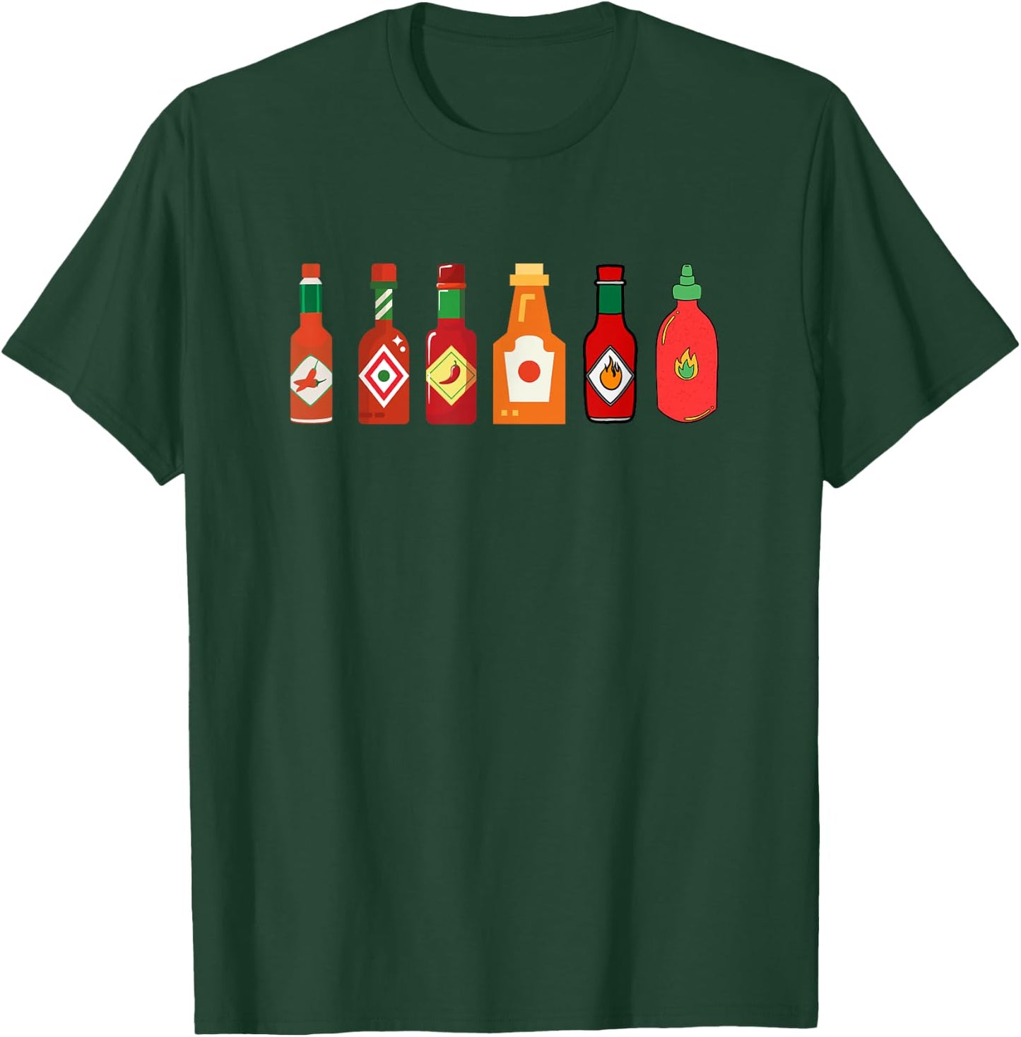 Spicy Sauce Foodie Spicy Hot Mexican Food T-Shirt - T-Shirt | Forest