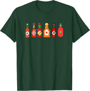 Spicy Sauce Foodie Spicy Hot Mexican Food T-Shirt - T-Shirt | Forest