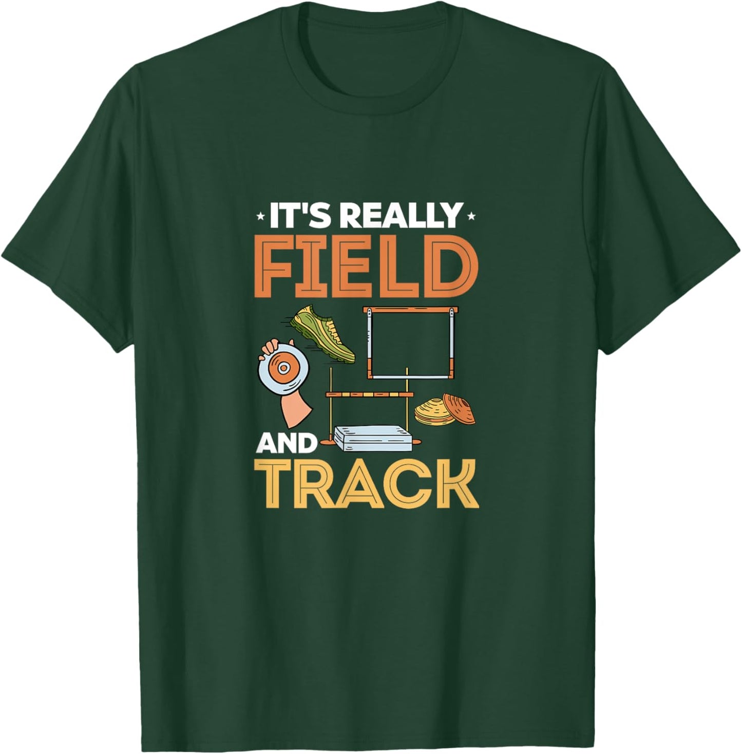 Track And Field Running - Expert Runner Field And Track T-Shirt - T-Shirt | Forest