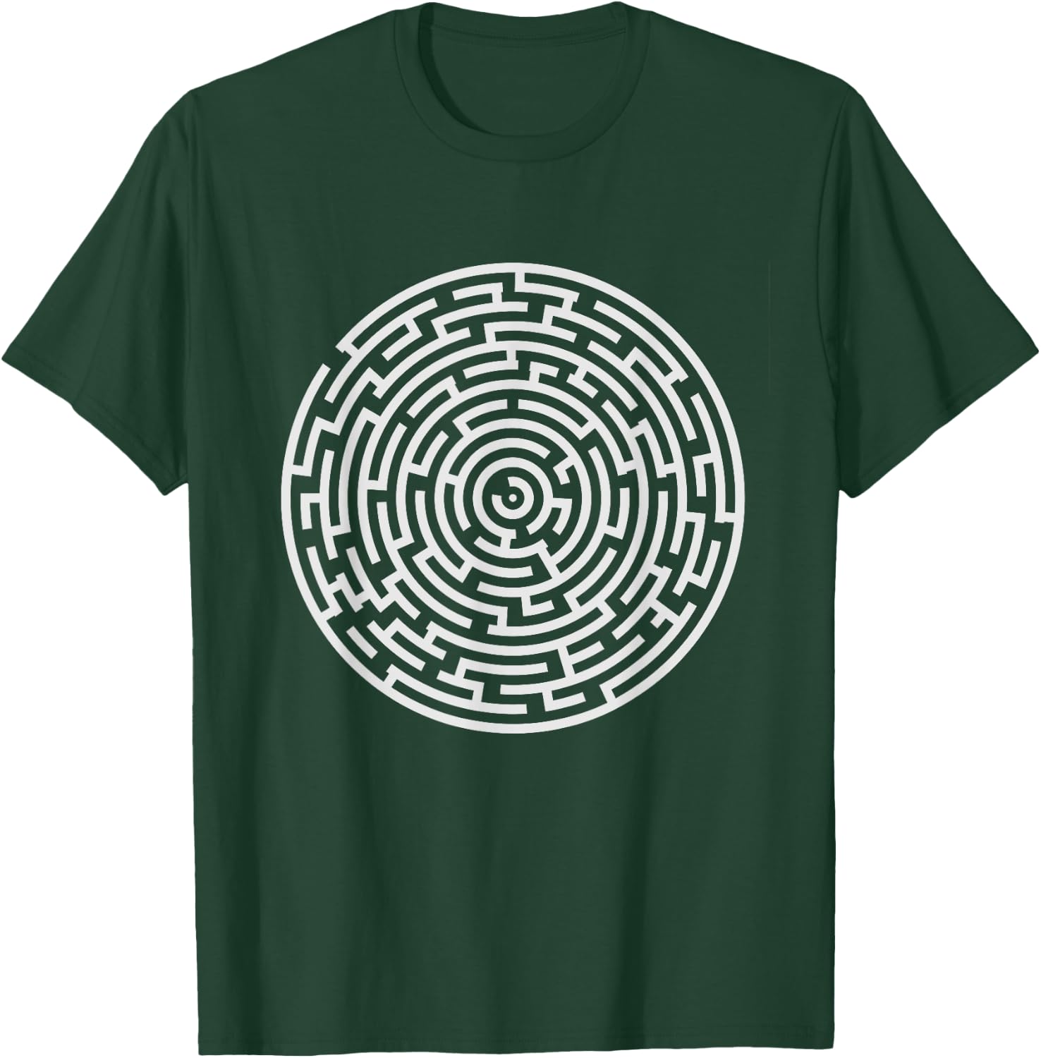 Spiritual Labyrinth Maze Star Yoga Mythology Gift Design T-Shirt - T-Shirt | Forest