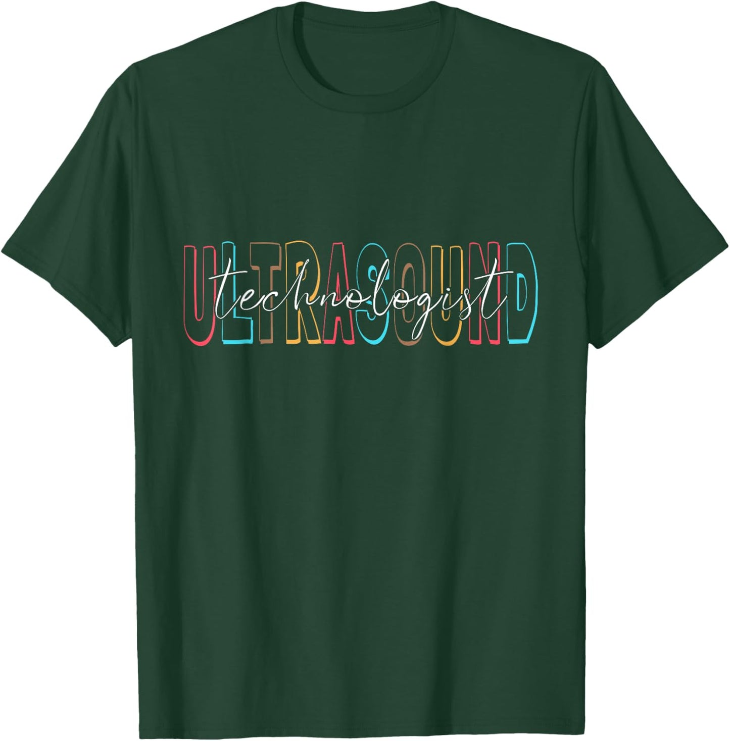 Ultrasound Tech Gifts Sonographer Live Scan Cardiac Echo T-Shirt - T-Shirt | Forest