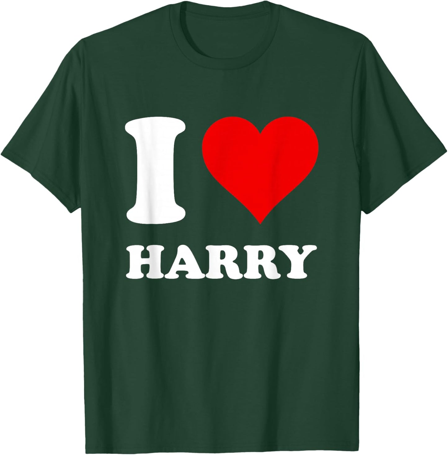 Red Heart I Love Harry T-Shirt - T-Shirt | Forest
