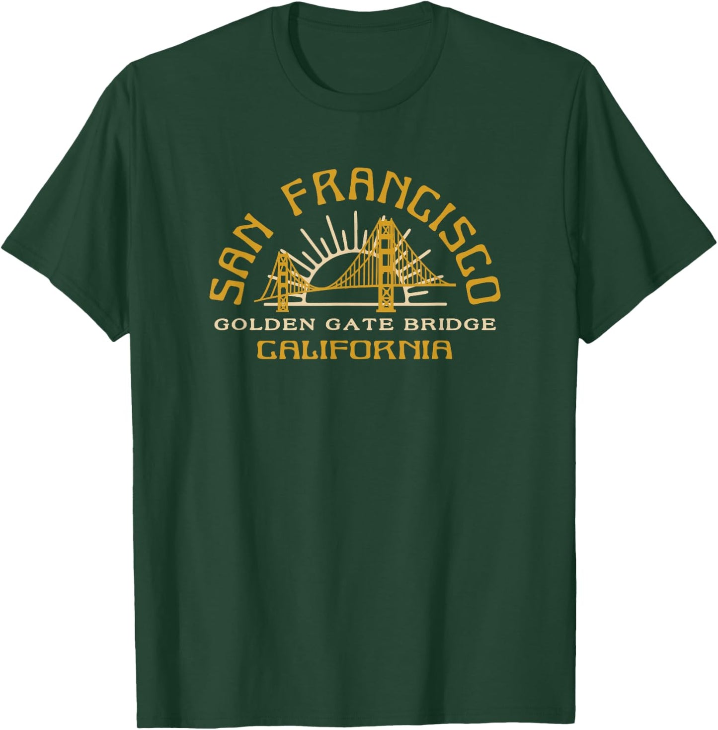San Francisco Golden Gate Bridge California T-Shirt - T-Shirt | Forest
