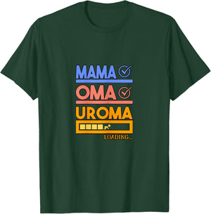 Expectant Grandma Gift Grandmother loading Uroma T-Shirt - T-Shirt | Forest