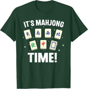 Funny Mahjong Design Women Mahjong Game Player Lover T-Shirt - T-Shirt | Forest