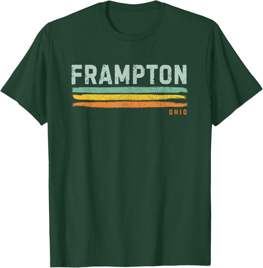 Vintage Stripes Frampton OH T-Shirt - T-Shirt | Forest