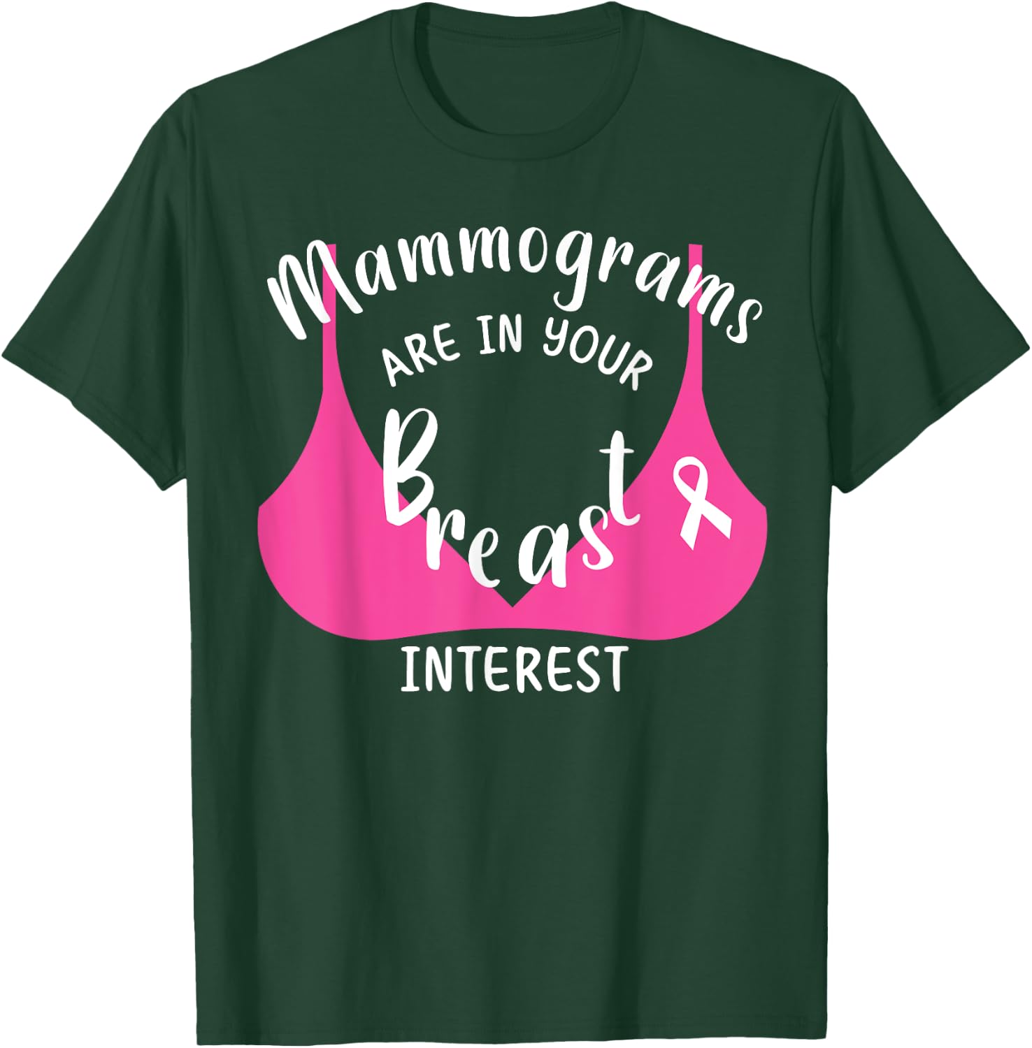 Mammograms Mammo Tech Mammography Tech Mammo Technologist T-Shirt - T-Shirt | Forest
