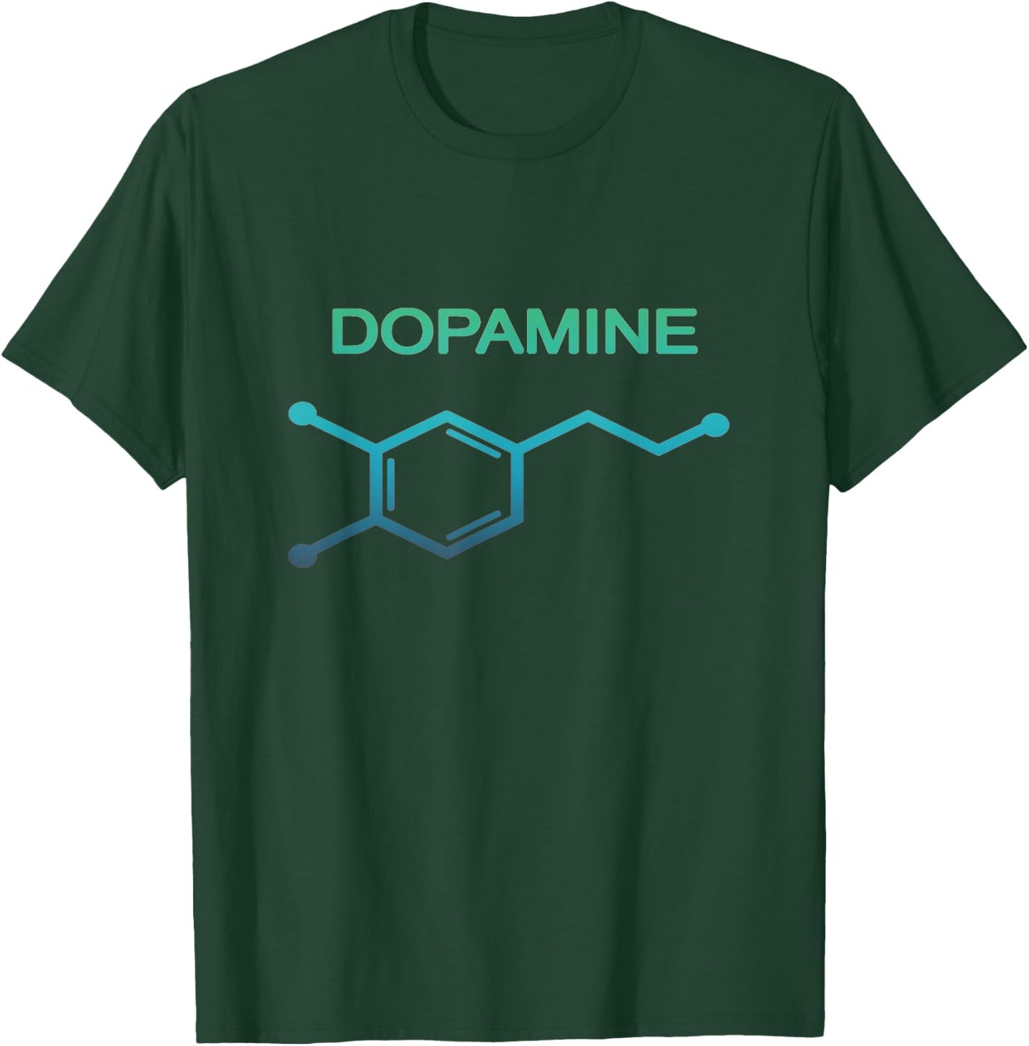 Dopamine Molecule Neuroscience Chemistry T-Shirt - T-Shirt | Forest