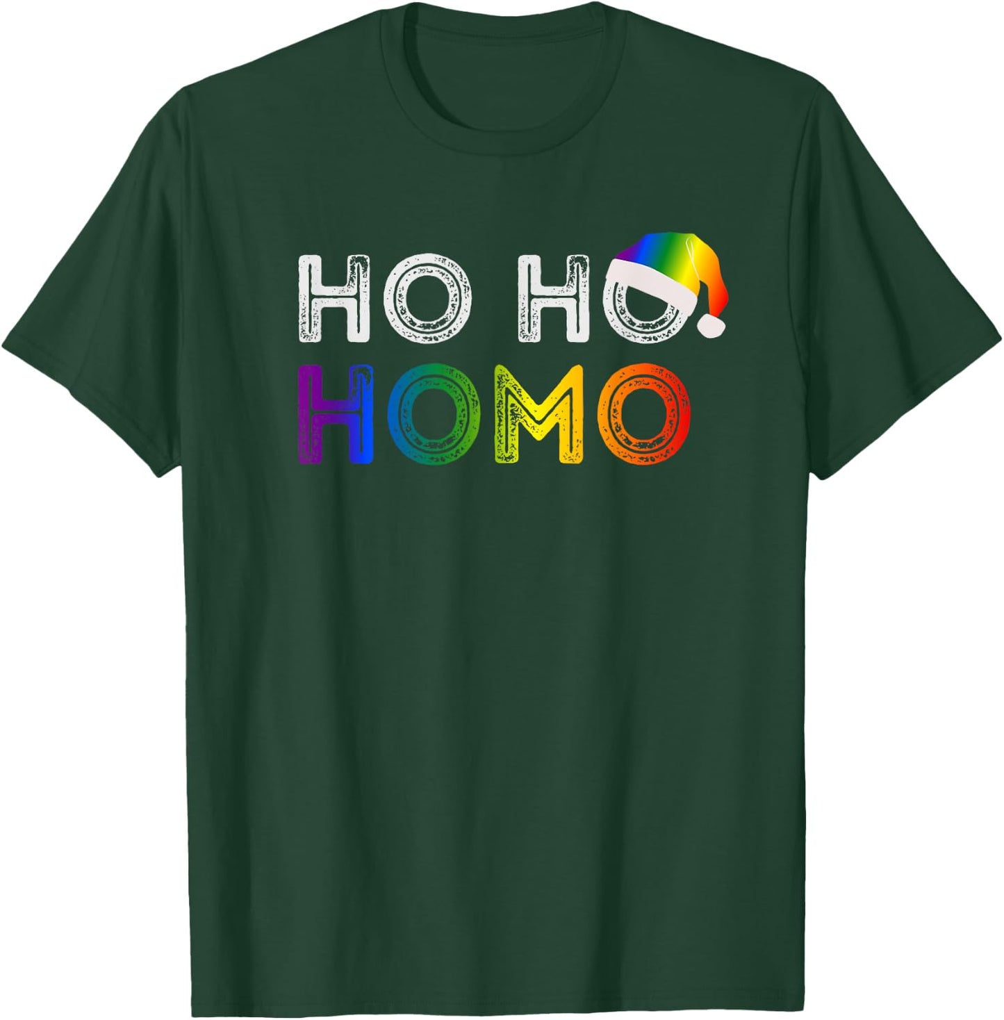 Ho Ho Homo homosexual gay pride T-Shirt - T-Shirt | Forest