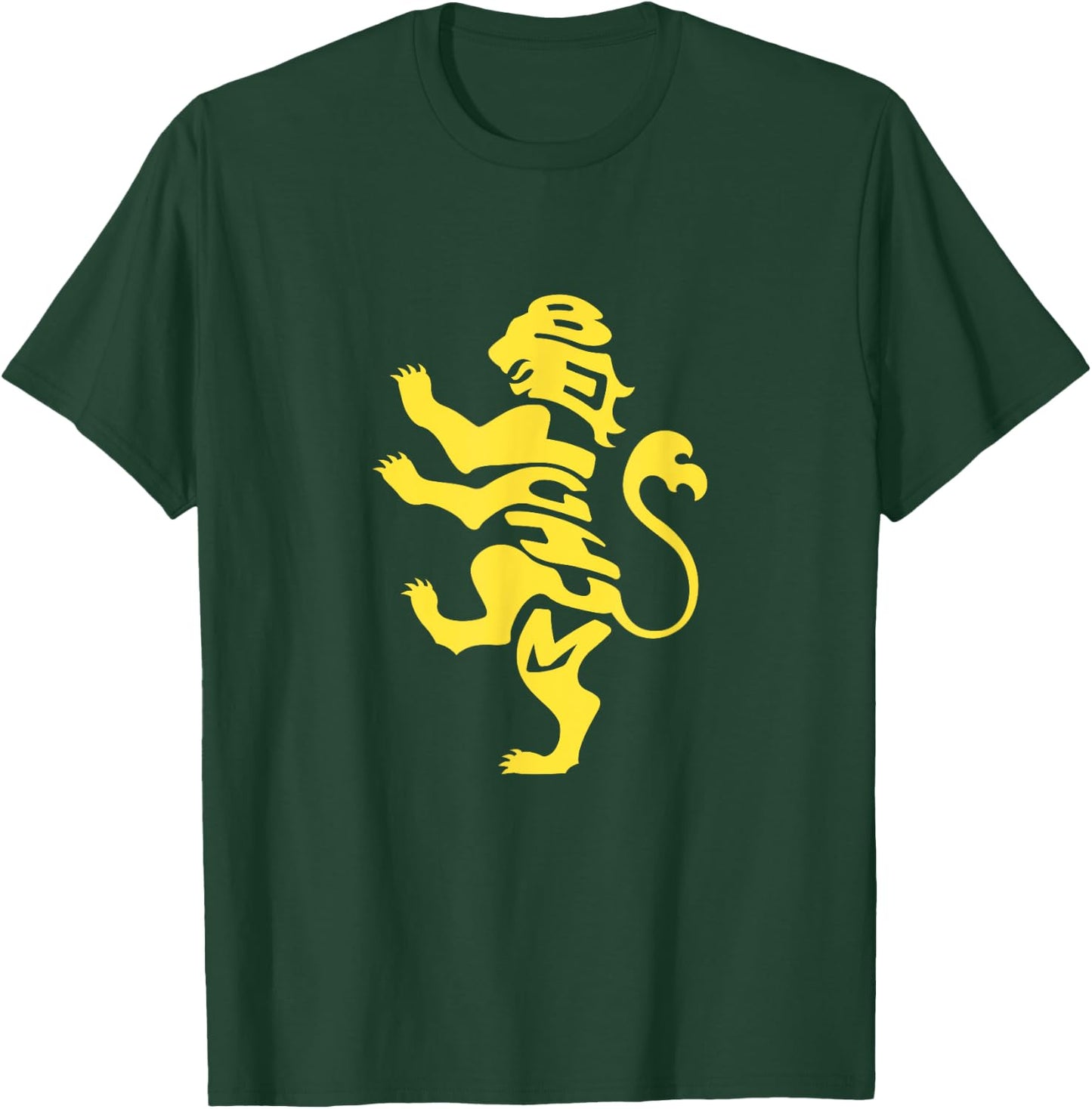 Belgium Lion Coat of Arms Word Art - Funny Animal T-Shirt - T-Shirt | Forest