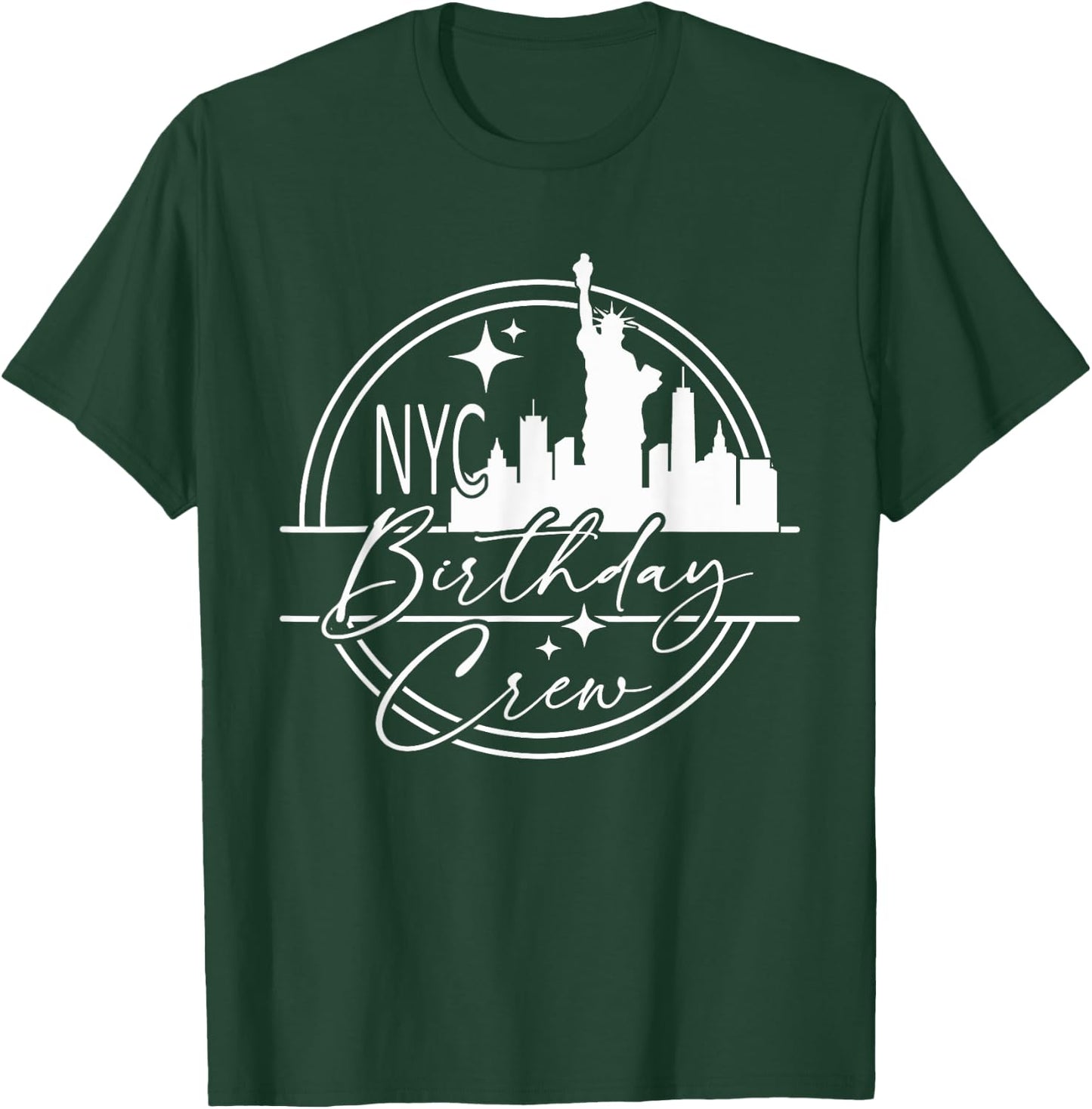 Birthday crew NYC Vacation, Matching 2023 New York City Trip T-Shirt - T-Shirt | Forest