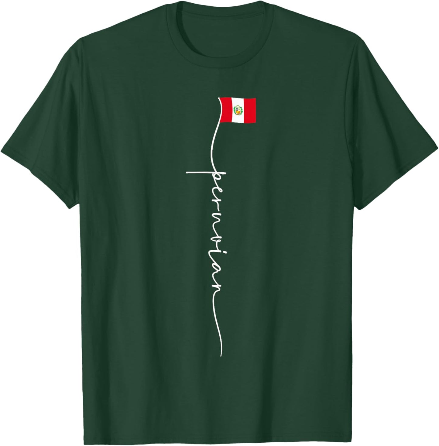 Peru Signature Peruvian Flag T-Shirt - T-Shirt | Forest