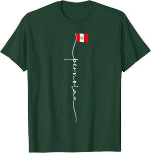 Peru Signature Peruvian Flag T-Shirt - T-Shirt | Forest