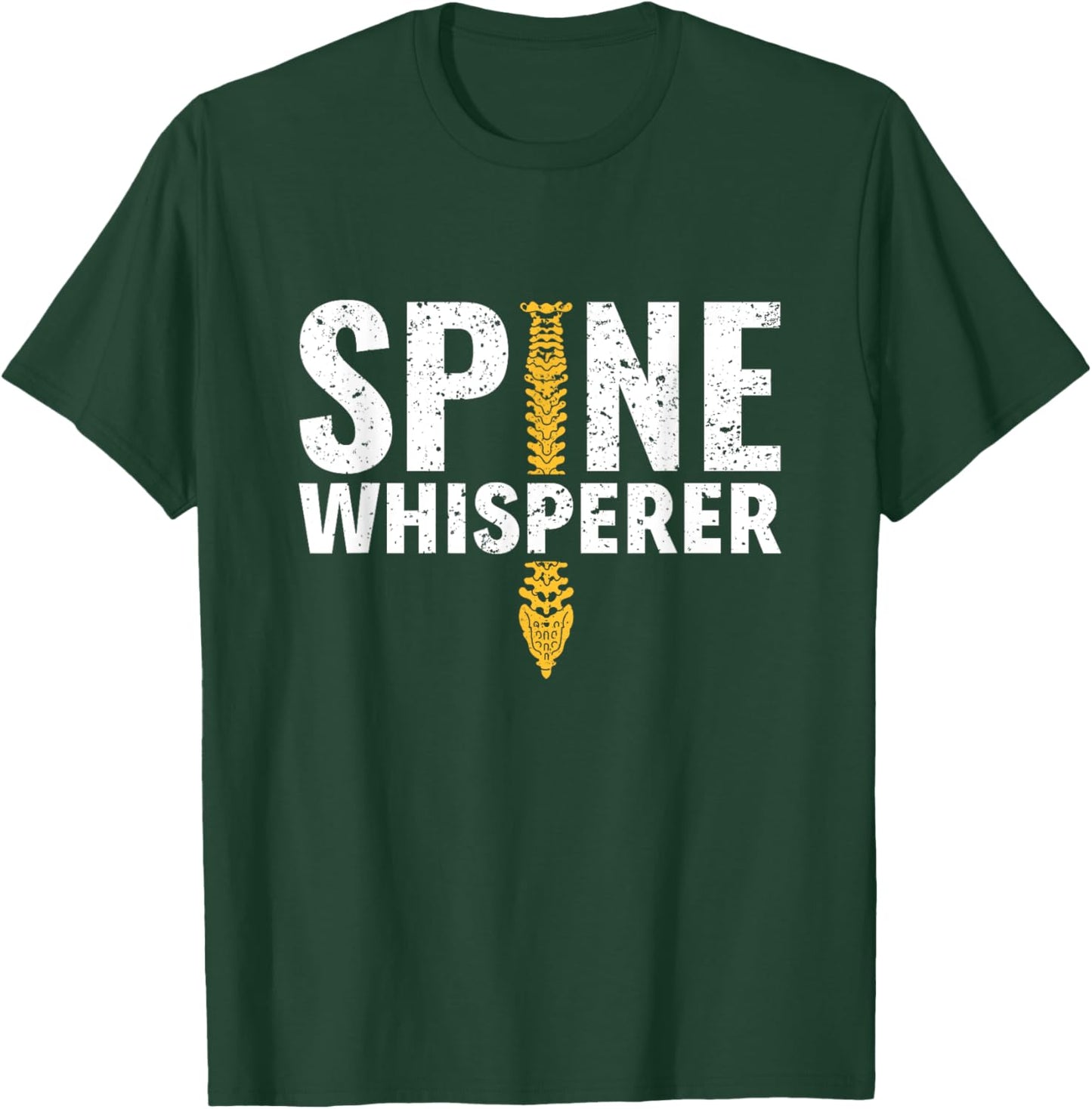 Spine Whisperer Chiropractic Chiropractor Spine Adjustment T-Shirt - T-Shirt | Forest
