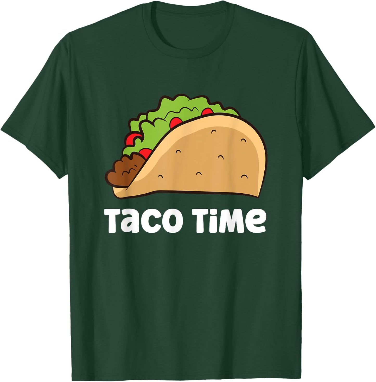 Funny Taco Tuesday It's Taco Time T-Shirt - T-Shirt | Forest