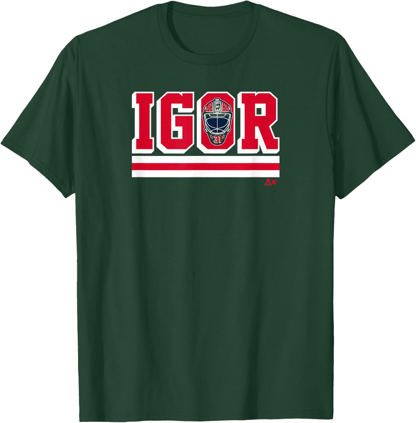 Igor Shesterkin Mask - New York Hockey T-Shirt - T-Shirt | Forest