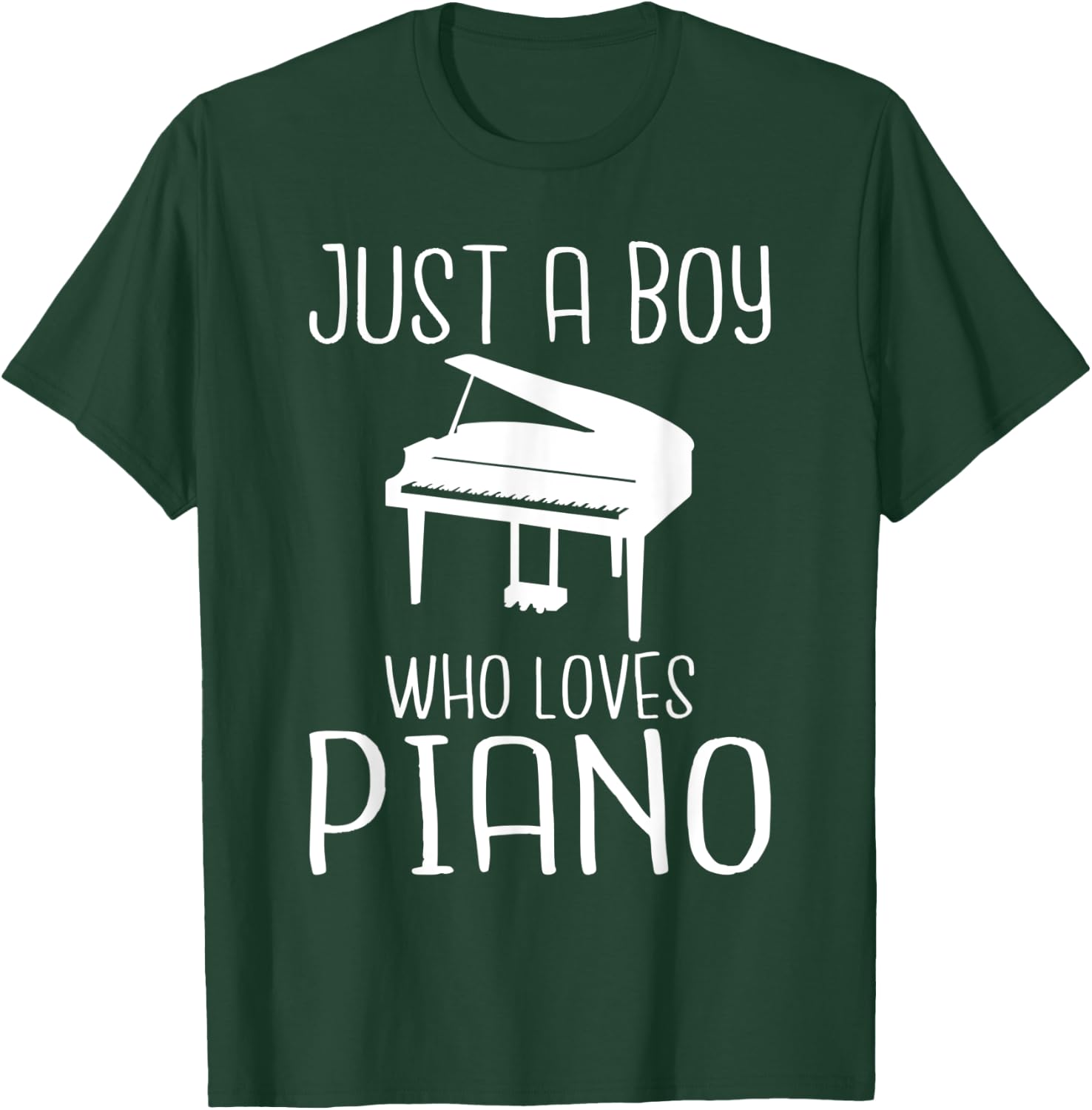 Just a Boy who loves Piano Musician Piano Boy T-Shirt - T-Shirt | Forest