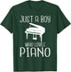 Just a Boy who loves Piano Musician Piano Boy T-Shirt - T-Shirt | Forest