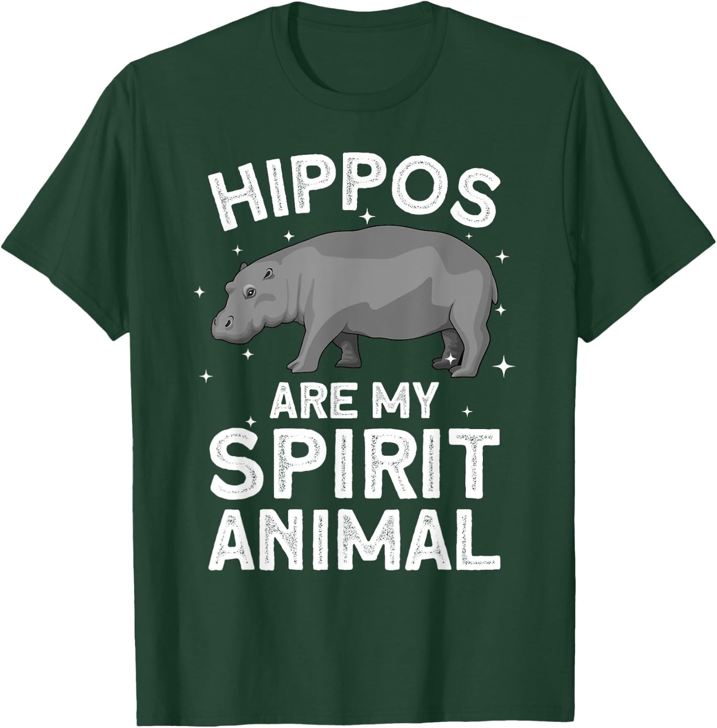 Funny Hippopotamus Design Women Animal Hippo Lover T-Shirt - T-Shirt | Forest
