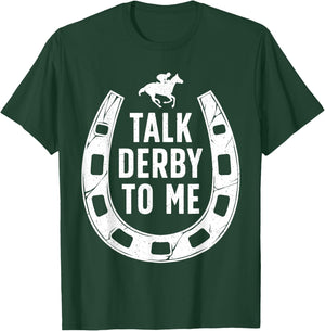 Funny Horse Racing Design Women Derby Horse Racing T-Shirt - T-Shirt | Forest