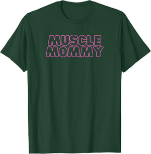 Gym Muscle Mommy Pump Cover Pink T-Shirt - T-Shirt | Forest