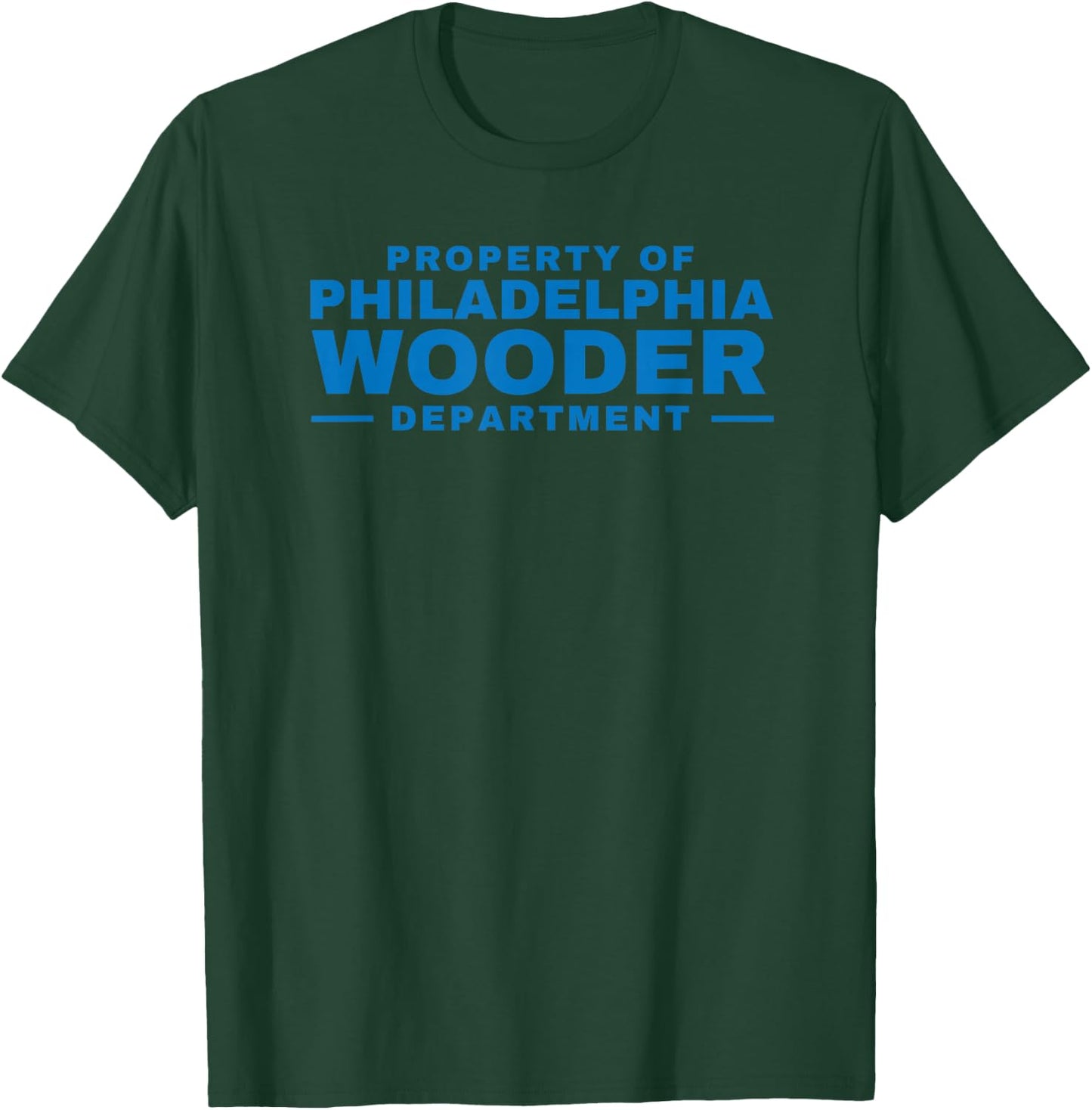 Funny Philadelphia Wooder Department Philly City Hall Parody T-Shirt - T-Shirt | Forest