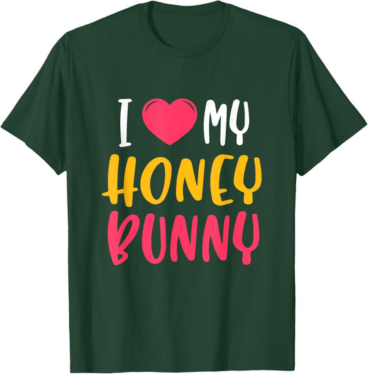 Cute "I love my" Honey Bunny T-Shirt - T-Shirt | Forest