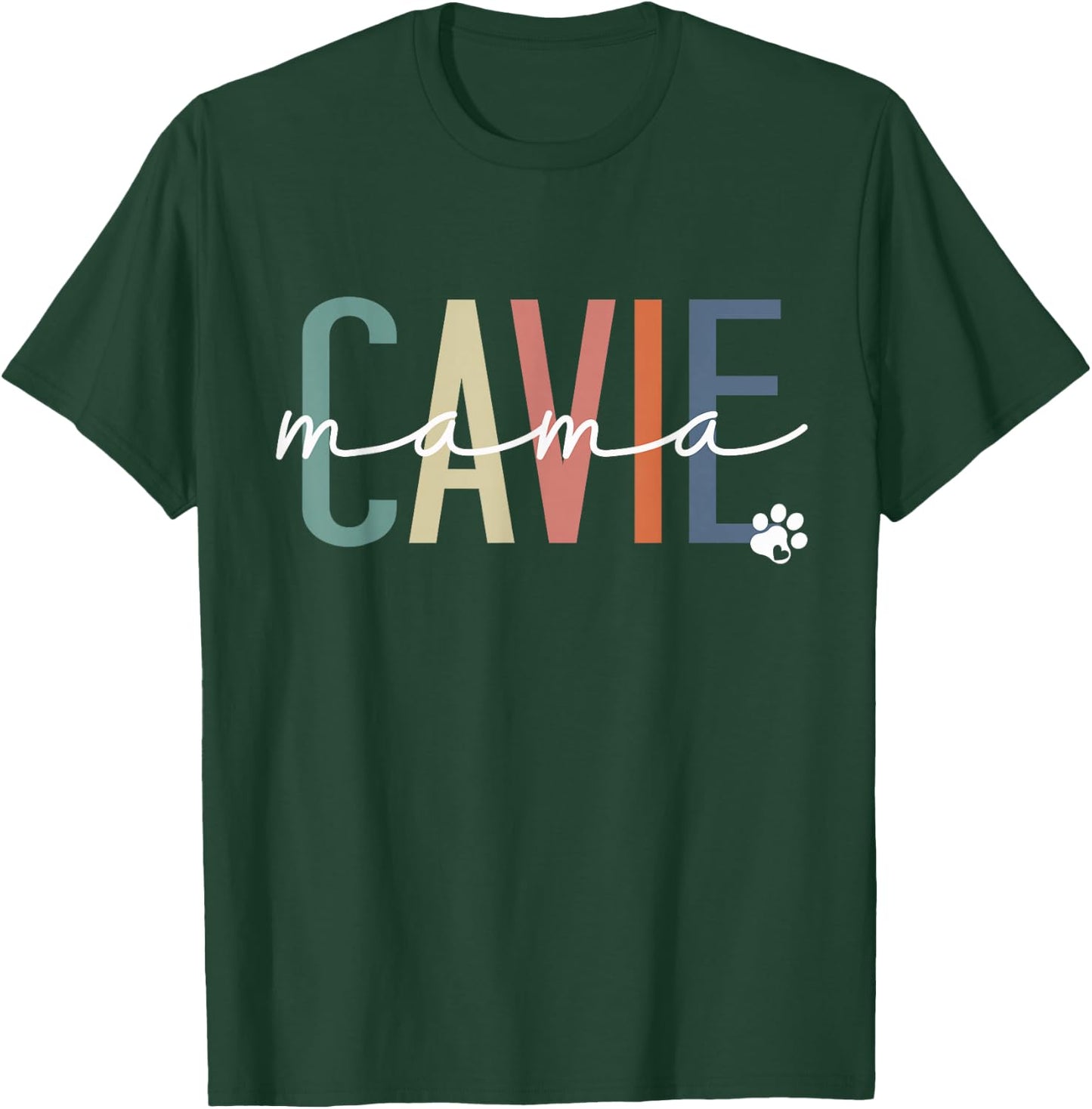 Cavie Mama Cavalier King Charles Spaniel Dog Mom Mothers Day T-Shirt - T-Shirt | Forest