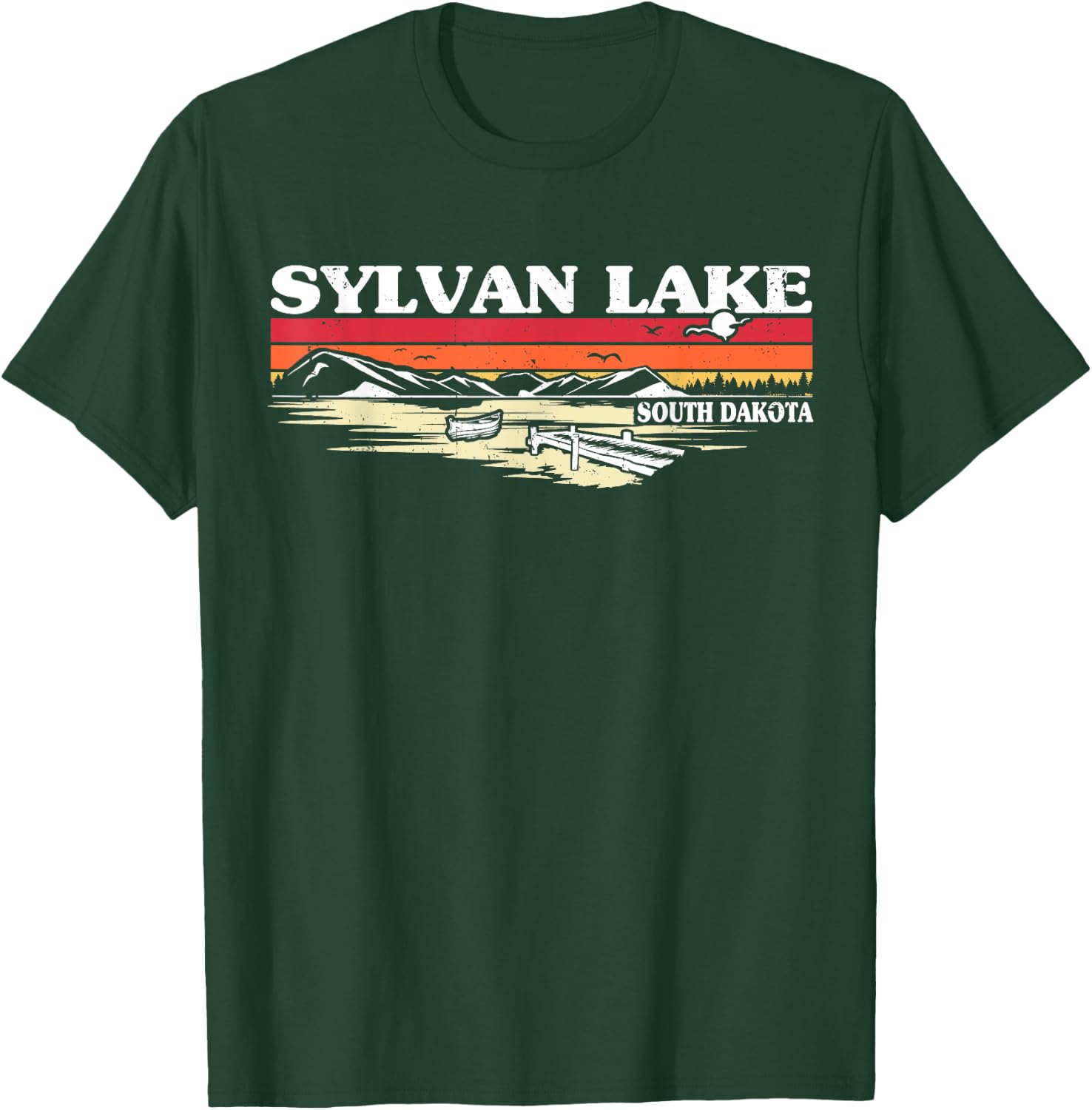 Fishing Boating Camping Lake Vacation Sylvan Lake T-Shirt - T-Shirt | Forest