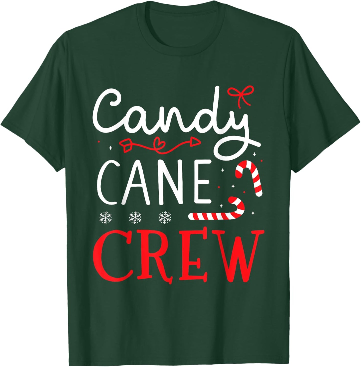 Christmas candy cane crew for family and cousin xmas T-Shirt - T-Shirt | Forest