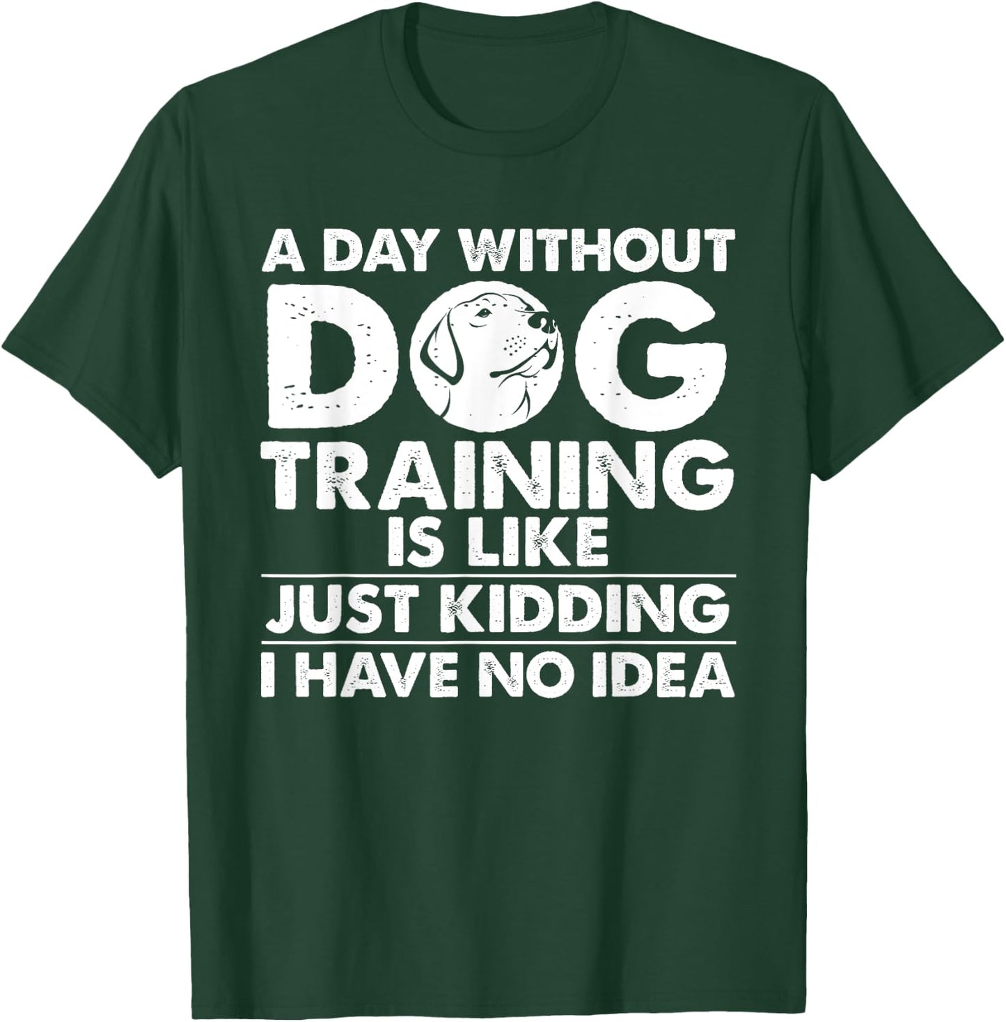 Funny Dog Trainer Design Women Dog Walking Agility T-Shirt - T-Shirt | Forest