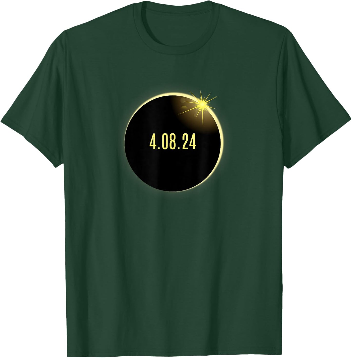 2024 Total Solar Eclipse America Spring 4.08.24 T-Shirt - T-Shirt | Forest