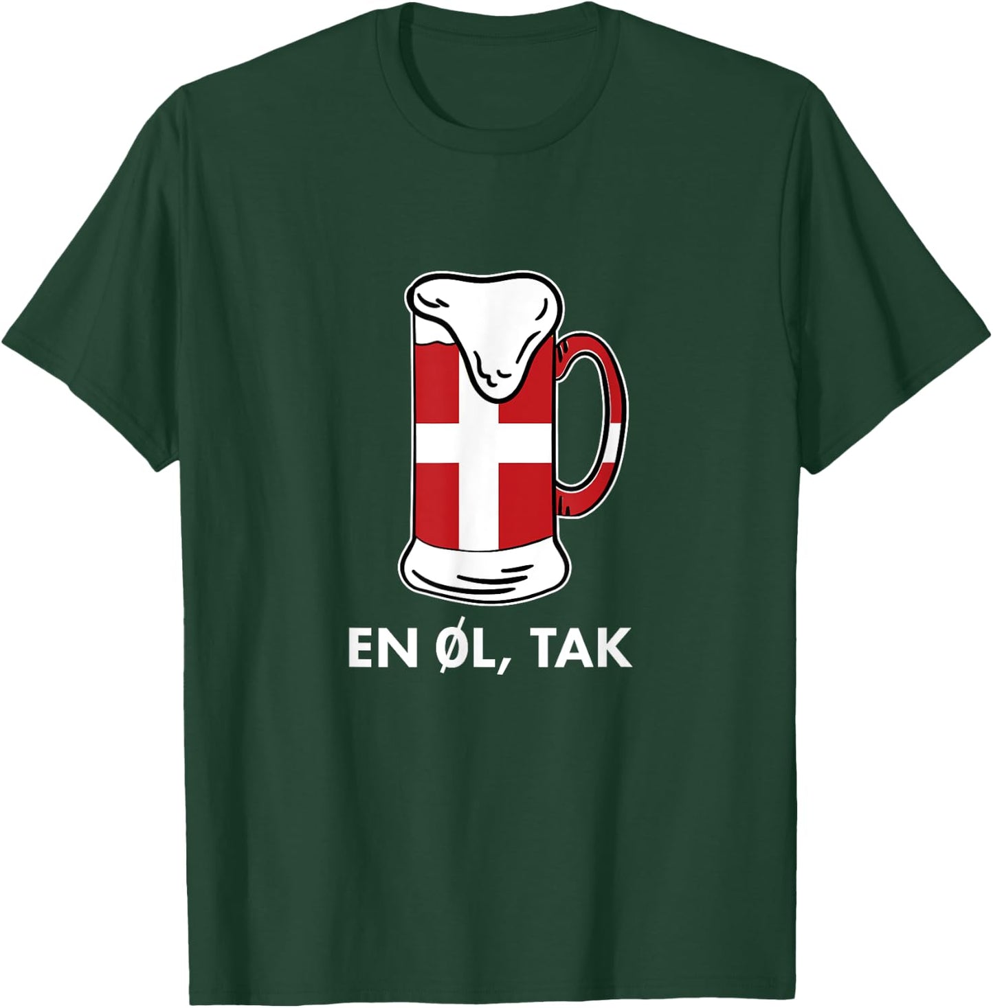 En Ol Tak Denmark Scandinavia Countries Copenhagen Danish T-Shirt - T-Shirt | Forest
