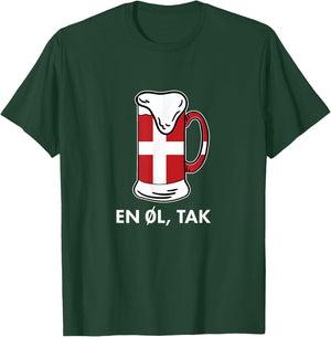En Ol Tak Denmark Scandinavia Countries Copenhagen Danish T-Shirt - T-Shirt | Forest