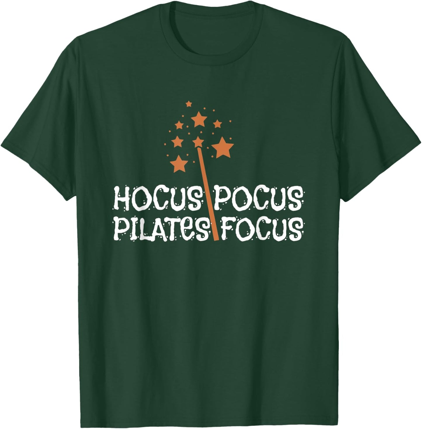 Hocus Pocus Pilates Focus Apparel Happy Halloween Day T-Shirt - T-Shirt | Forest