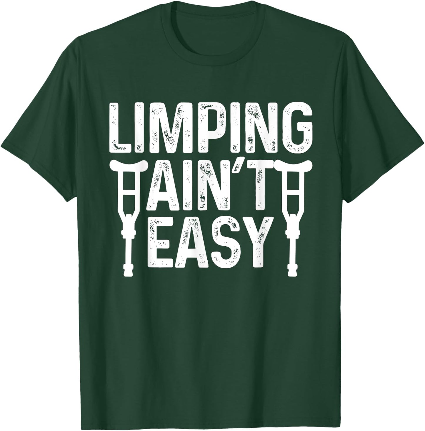 Funny Broken Leg Designs For Kids Men Women Foot Recovery T-Shirt - T-Shirt | Forest