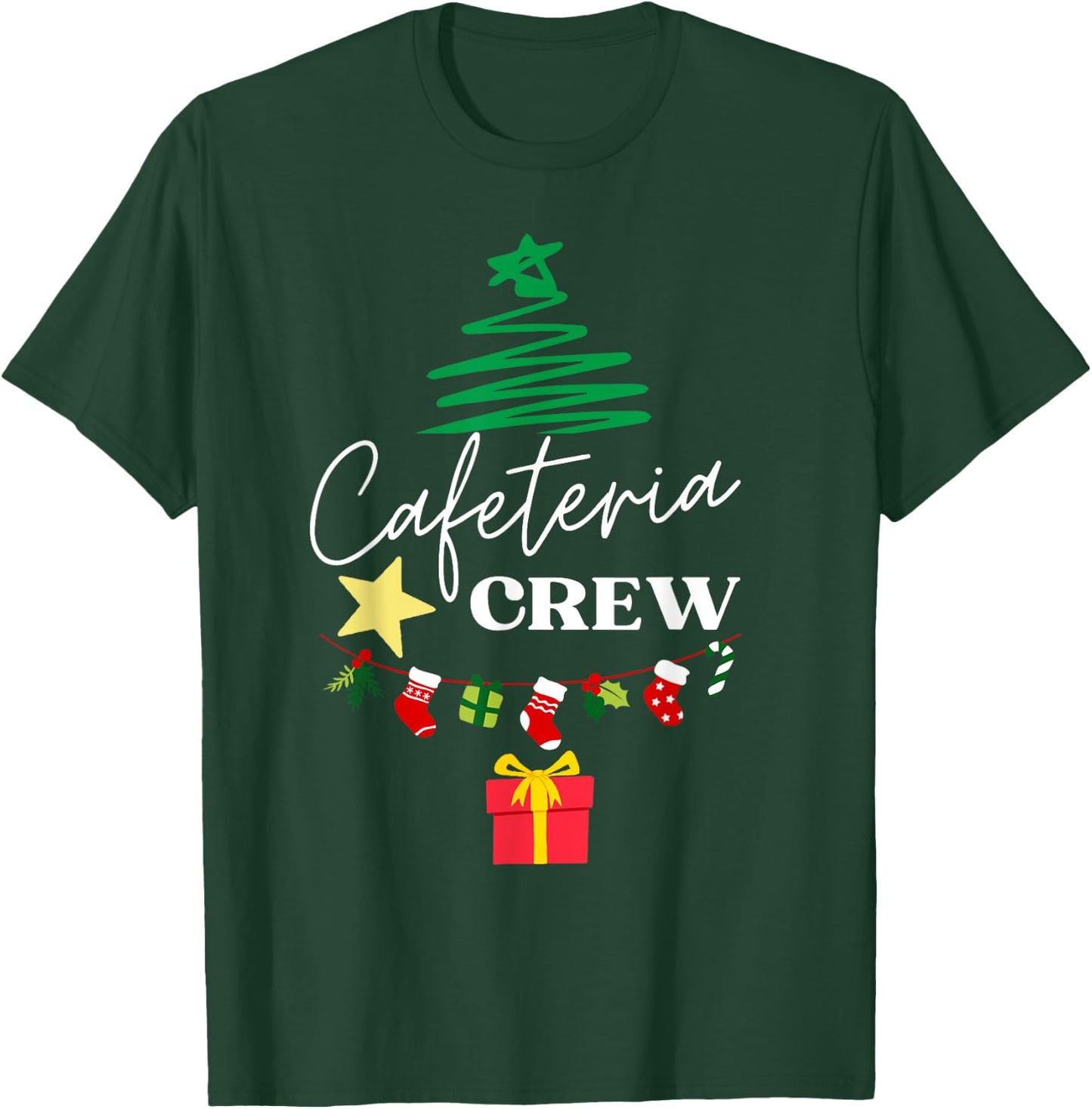 Cafeteria Lunch Lady Crew Christmas Matching Women's Christmas - Black, Small T-Shirt - T-Shirt | Forest