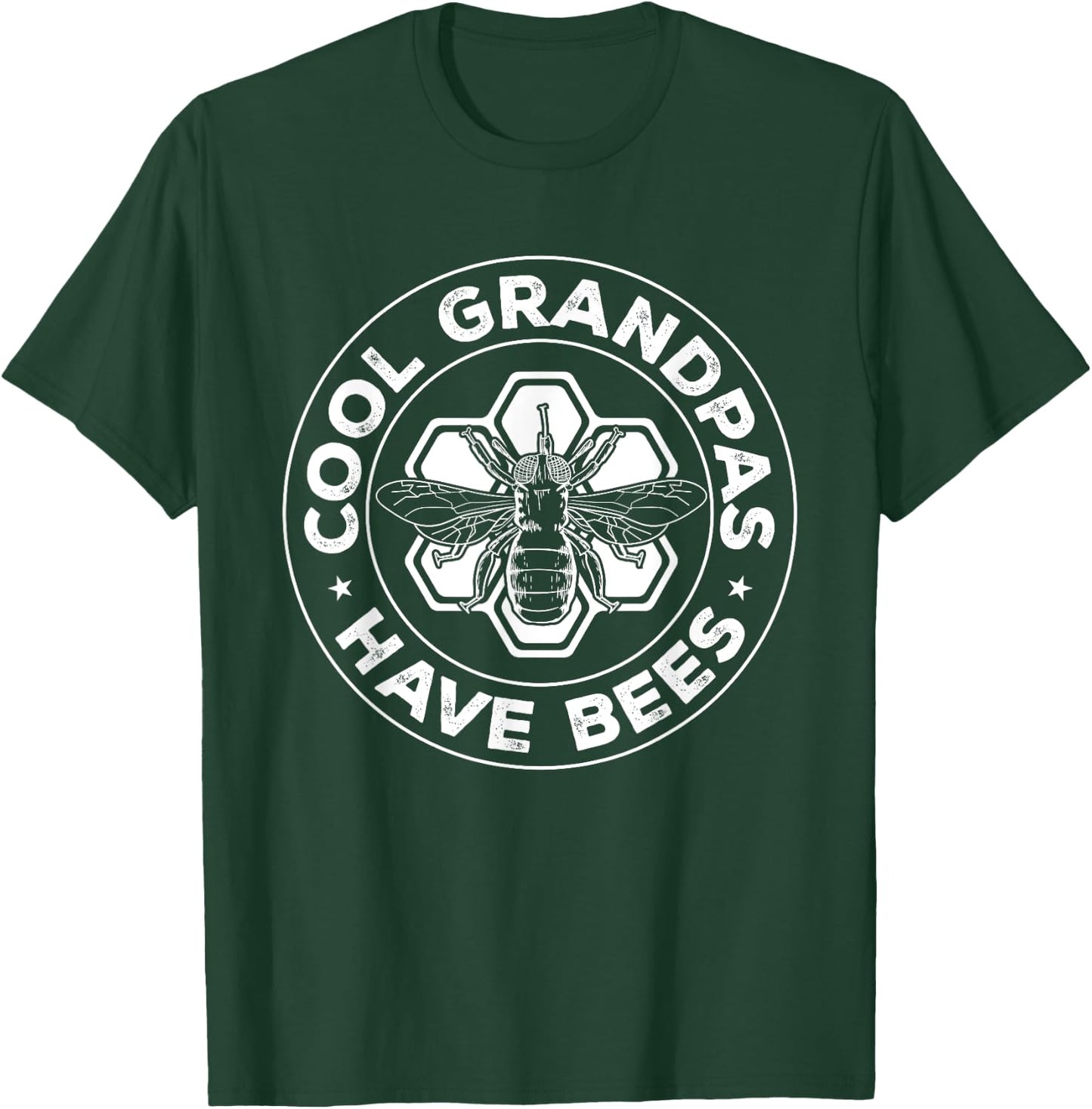 Funny Beekeeping Cool Grandpas Have Bees Apiculture T-Shirt - T-Shirt | Forest