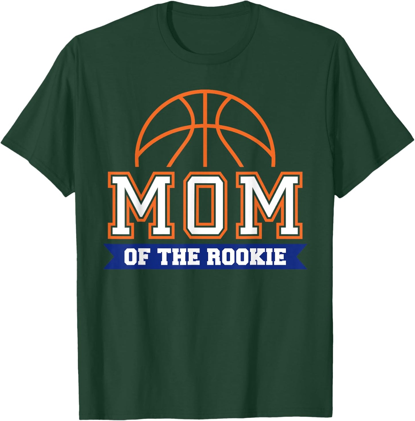 Mom of Rookie 1st Birthday Basketball Theme Matching Party T-Shirt - T-Shirt | Forest