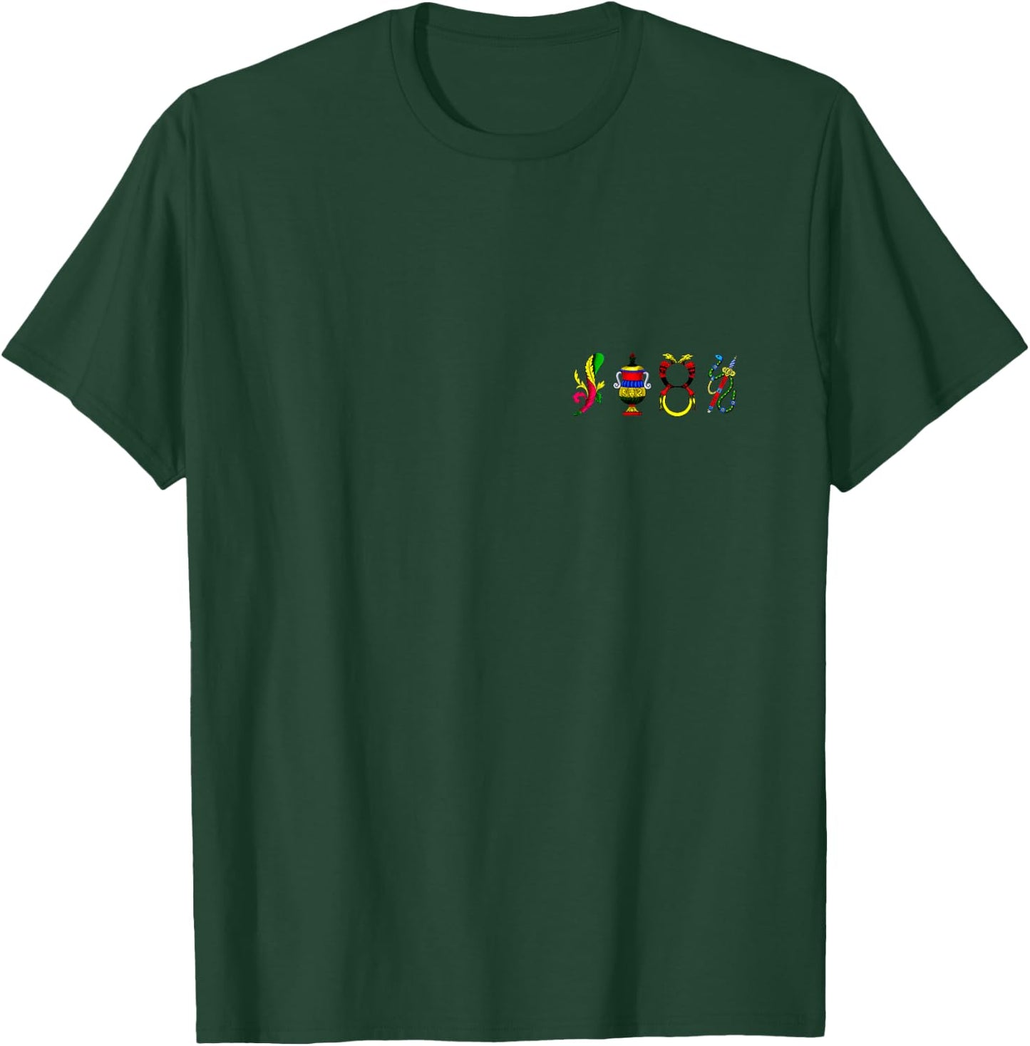 Neapolitan Cards Semi Axes of Sticks, Deniers, Swords, Cups T-Shirt - T-Shirt | Forest