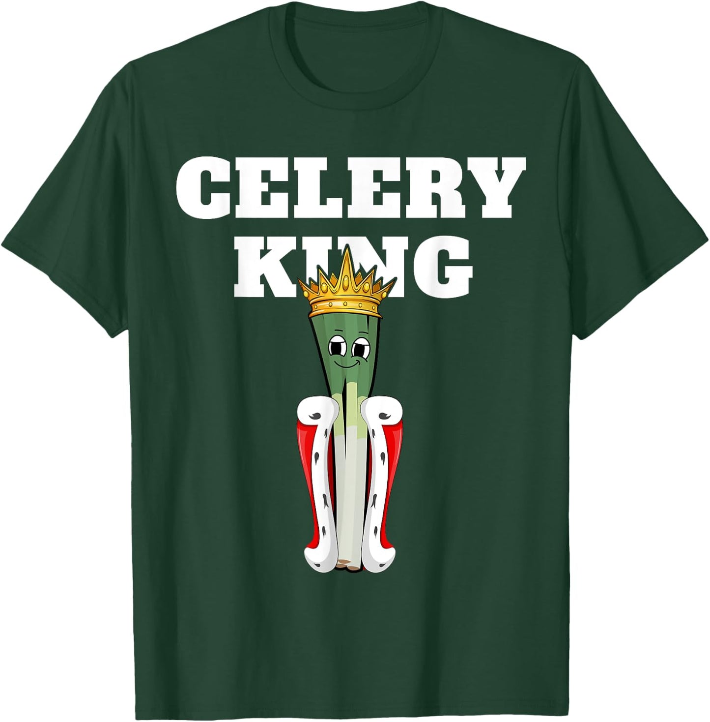 Celery King | Celery | Boys Celery T-Shirt - T-Shirt | Forest