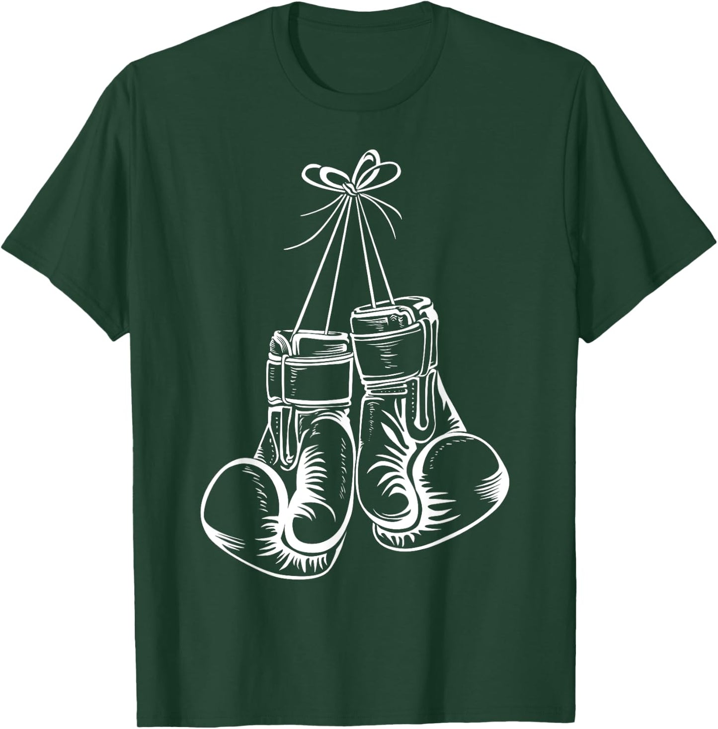 Funny Boxing Gift Women Boxer Gloves Boxing Athletes T-Shirt - T-Shirt | Forest
