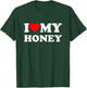 I Love My Honey Heart Family Grandma T-Shirt - T-Shirt | Forest