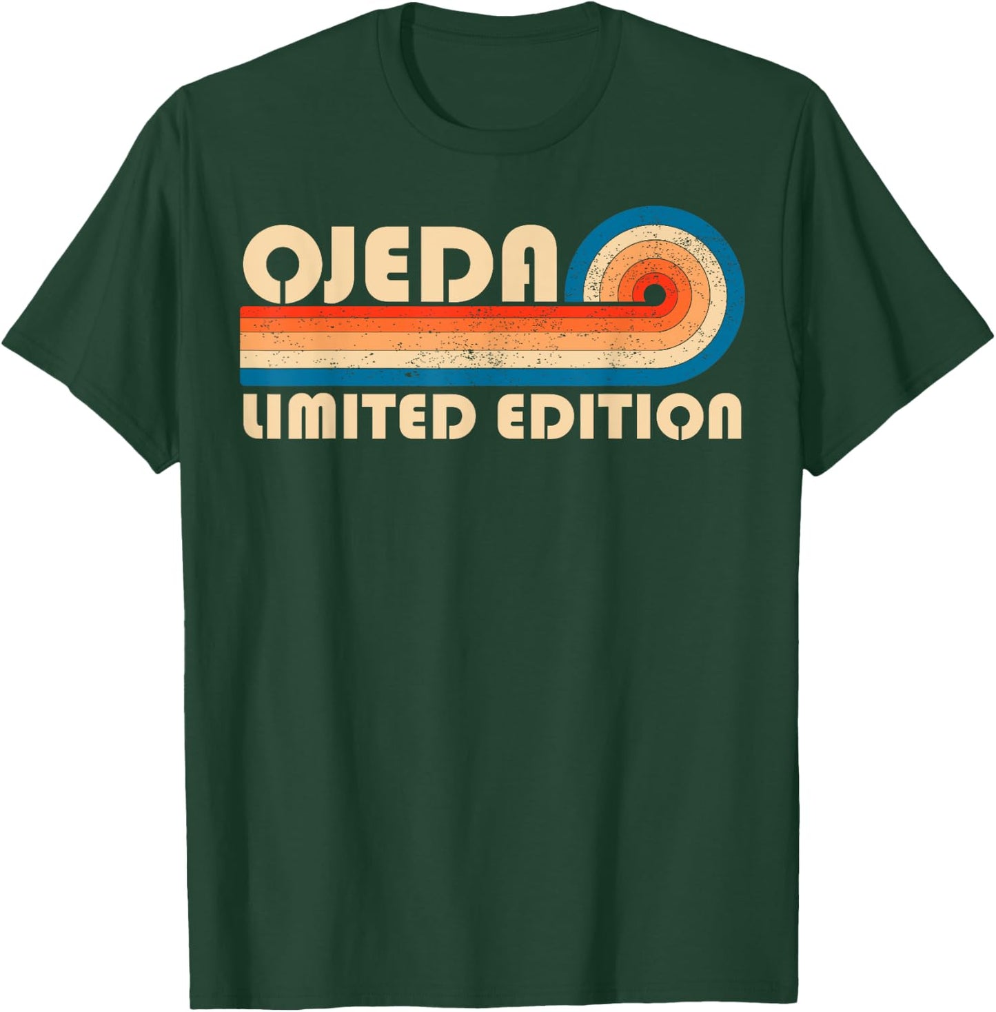 OJEDA Surname Retro Vintage 80s 90s Birthday Reunion T-Shirt - T-Shirt | Forest