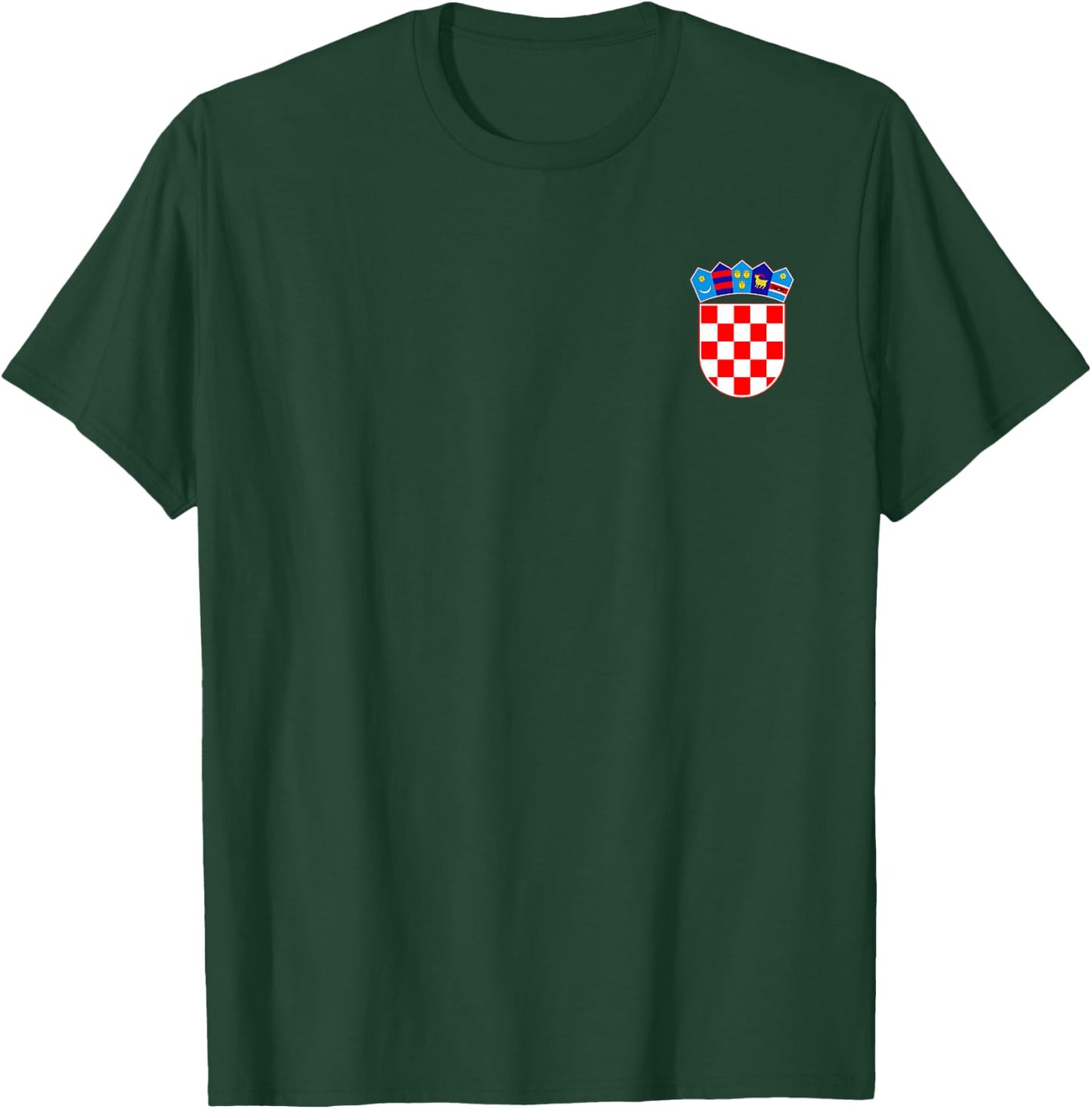 Croatia Flag and Coat of ARMS Zagreb Dubrovnik T-Shirt - T-Shirt | Forest