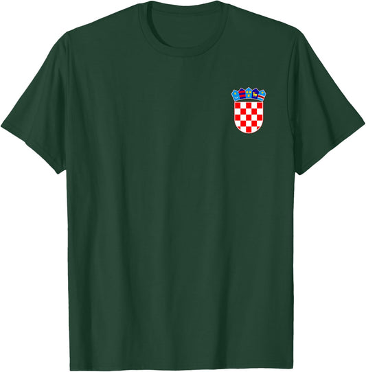 Croatia Flag and Coat of ARMS Zagreb Dubrovnik T-Shirt - T-Shirt | Forest