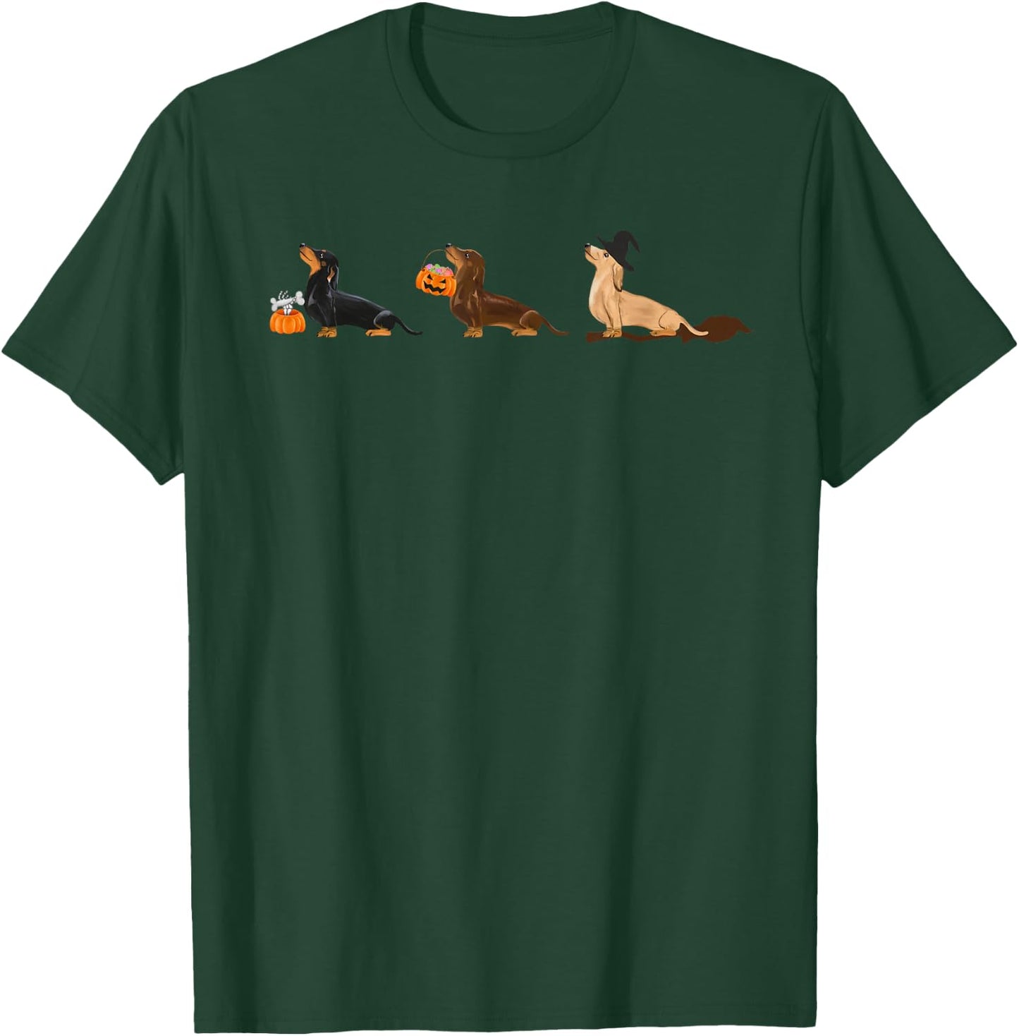 Dachshund Halloween Shirt, Halloween Shirt, Dachshund T-Shirt - T-Shirt | Forest