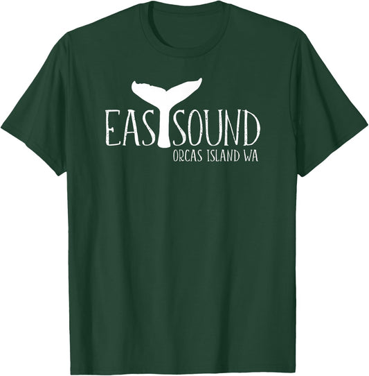 Eastsound Orcas Island Whale Tail San Juans Whale Watching T-Shirt - T-Shirt | Forest