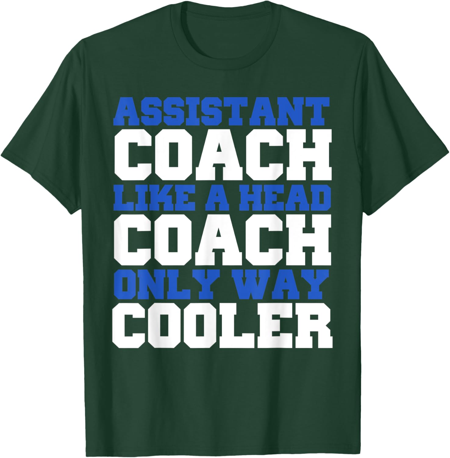 Assistant coach like a head coach only way cooler T-Shirt - T-Shirt | Forest