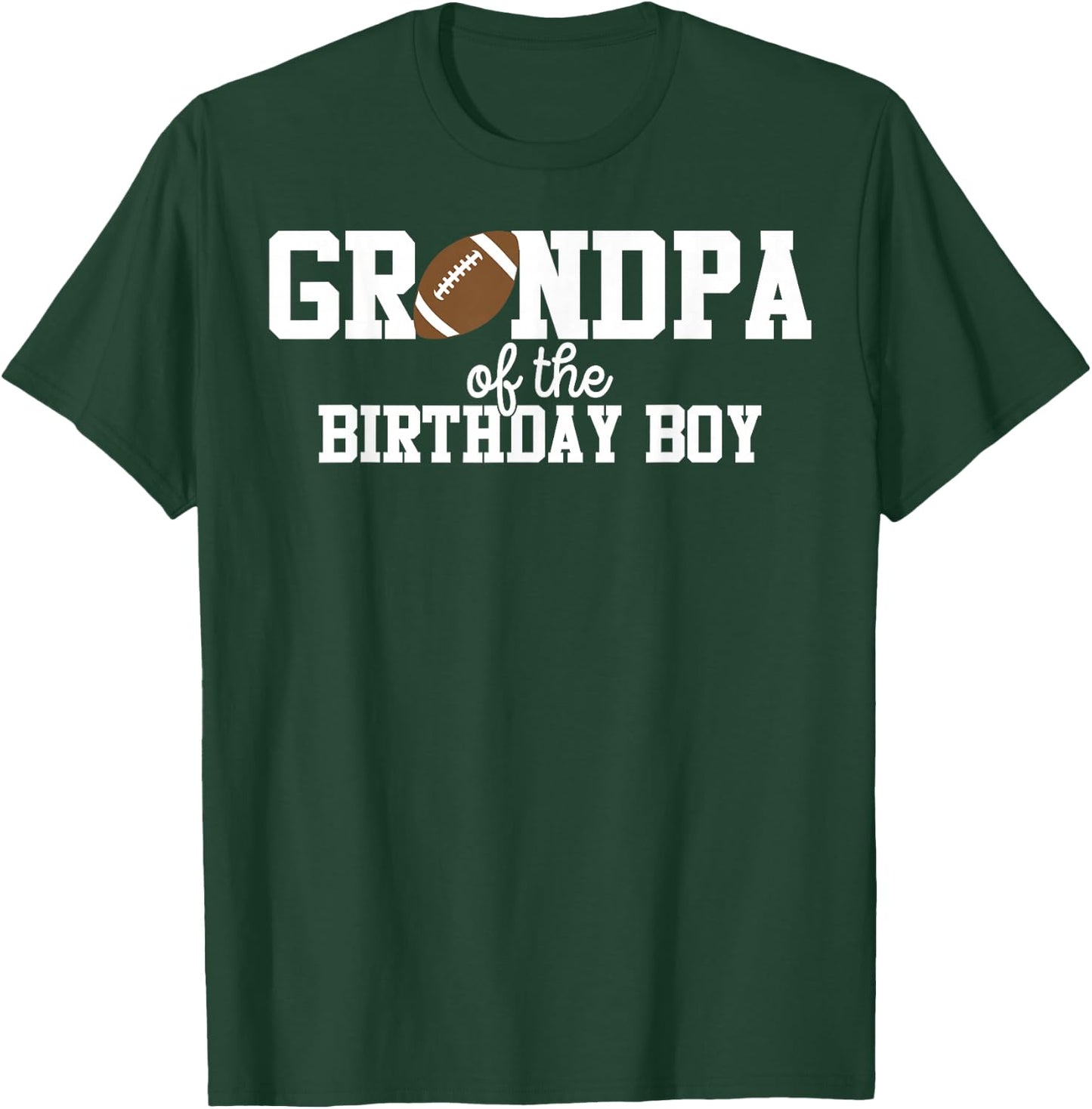 Grandpa 5 of the Birthday Boy Football Lover First Birthday T-Shirt - T-Shirt | Forest